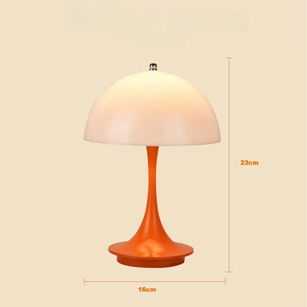 Mushroom-shaped bedside table lamp noctivehome.uk