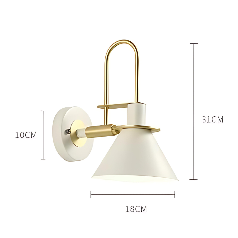 Metal industrial wall bedside lamp noctivehome.uk