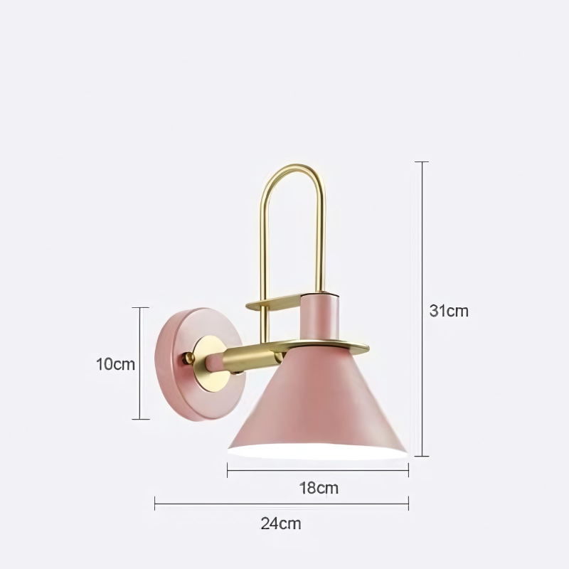 Metal industrial wall bedside lamp noctivehome.uk