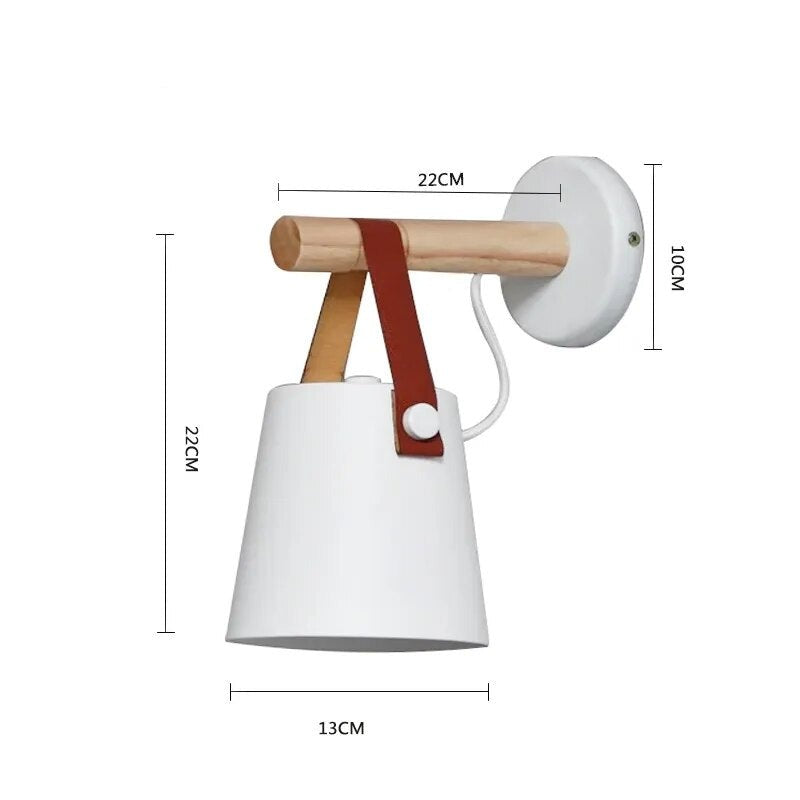 Industrial bell-shaped wall bedside lamp noctivehome.uk