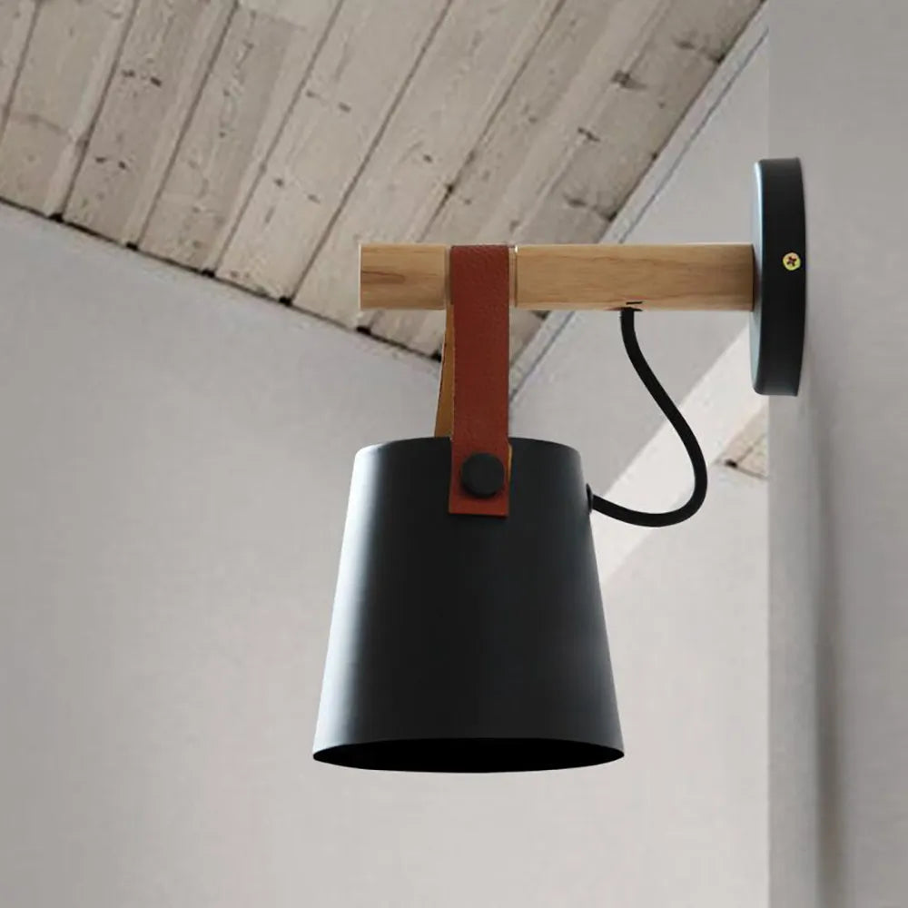 Industrial bell-shaped wall bedside lamp noctivehome.uk