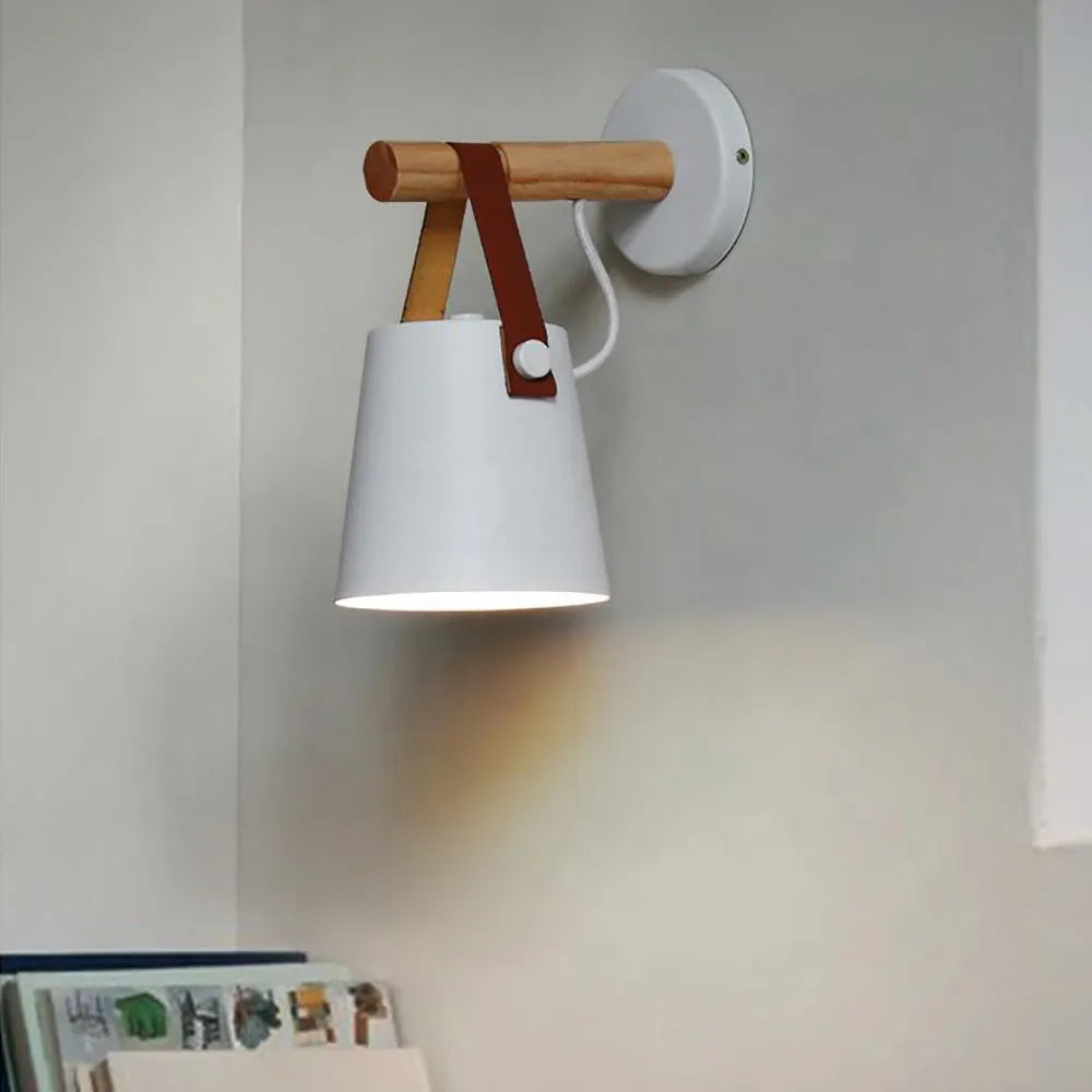 Industrial bell-shaped wall bedside lamp noctivehome.uk