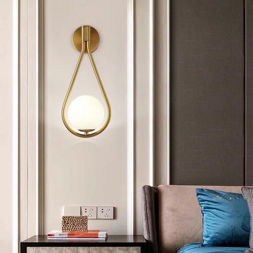 Drop-shaped wall bedside lamp noctivehome.uk