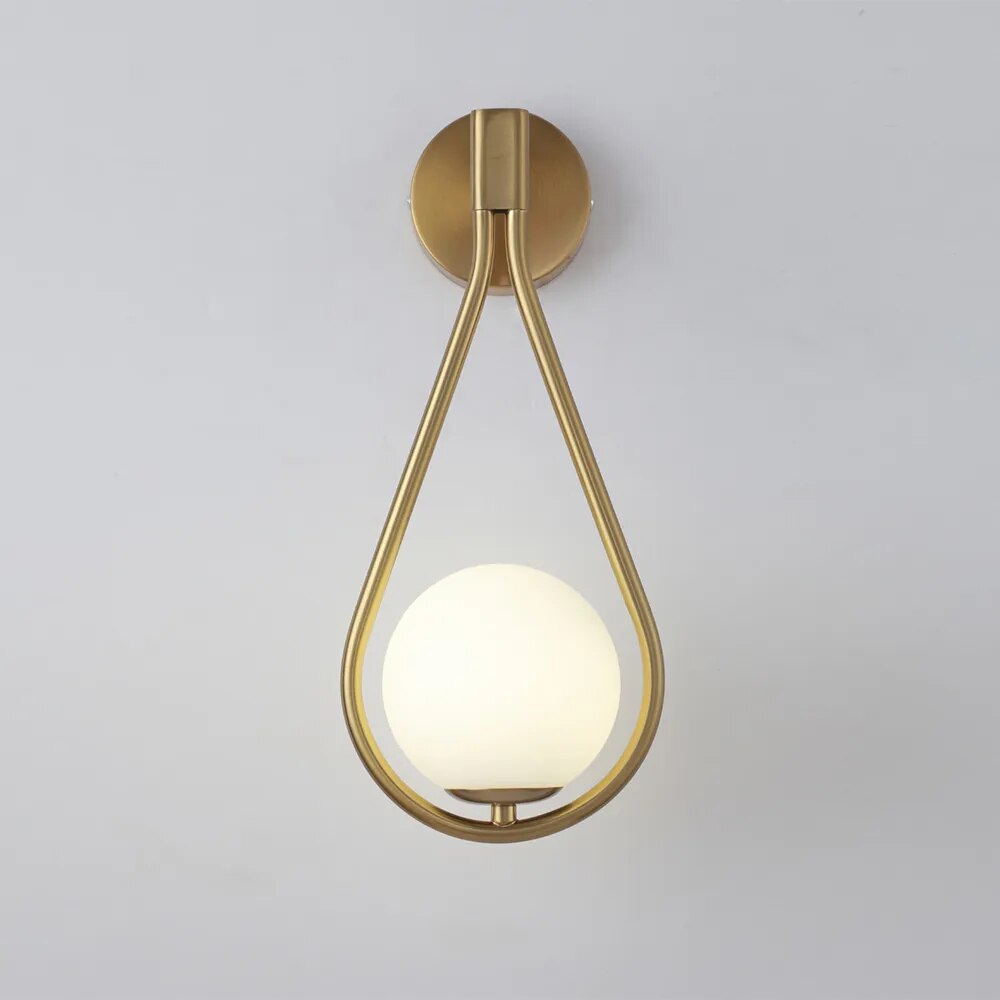 Drop-shaped wall bedside lamp noctivehome.uk