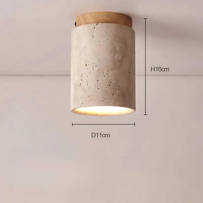 Japanese stone ceiling-style lamp - Noctive Home
