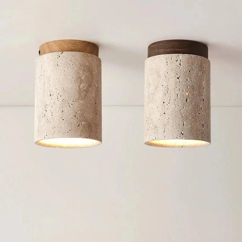 Japanese stone ceiling-style lamp - Noctive Home