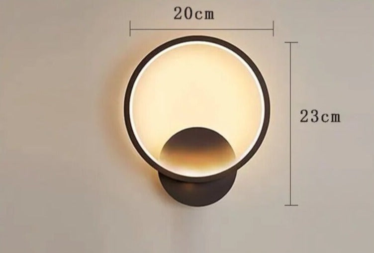 Minimal form wall bedside lamp noctivehome.uk