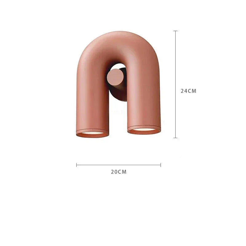 U-shaped Nordic wall bedside lamp noctivehome.uk