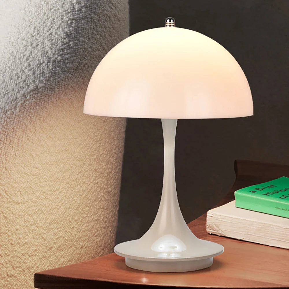 Mushroom-shaped bedside table lamp noctivehome.uk