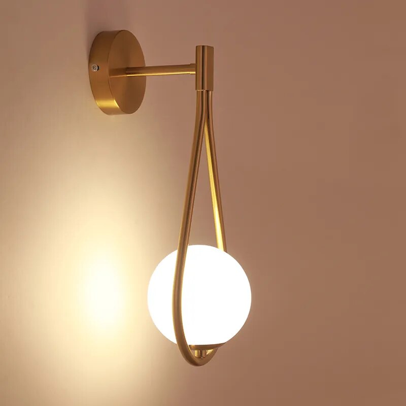 Drop-shaped wall bedside lamp noctivehome.uk