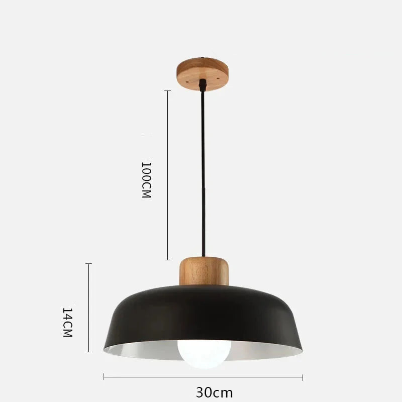 Colour accent pendant bedside lamp noctivehome.uk