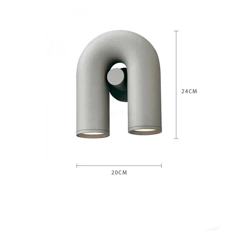 U-shaped Nordic wall bedside lamp noctivehome.uk