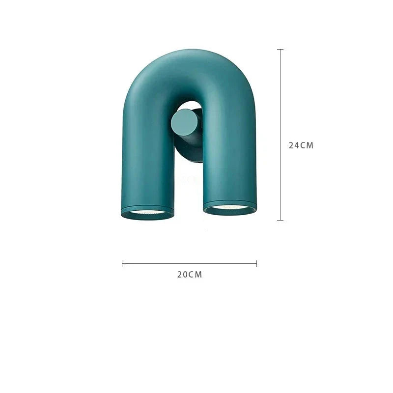 U-shaped Nordic wall bedside lamp noctivehome.uk