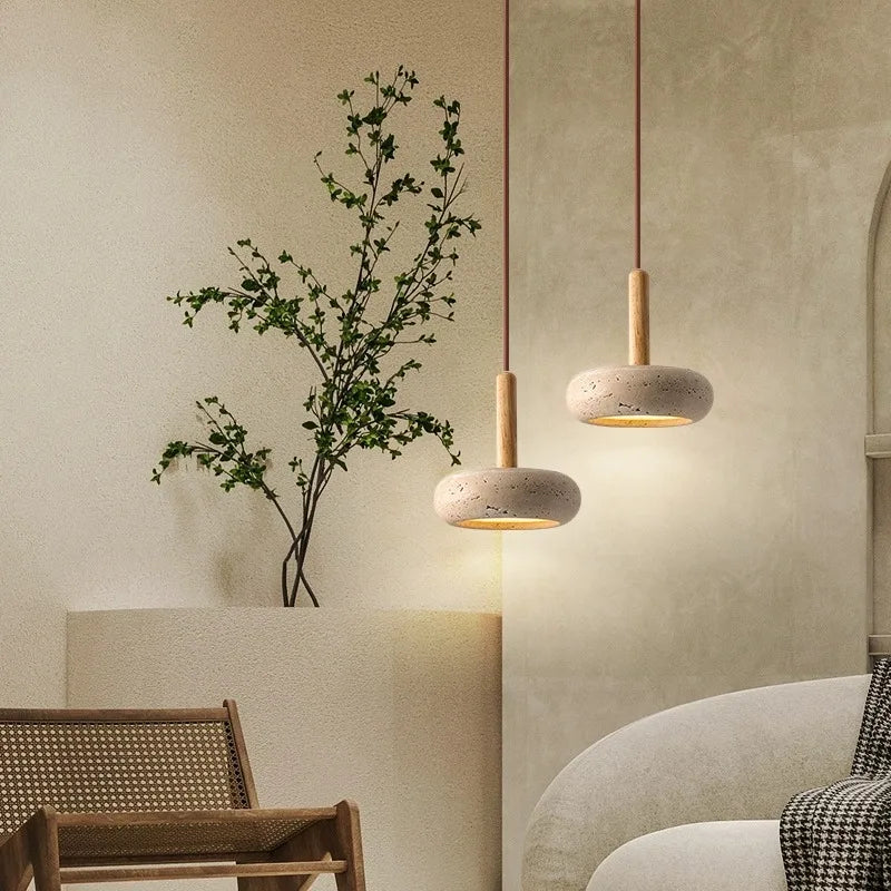 Stone LED Hanging Bedside Lamp - Noctive Home