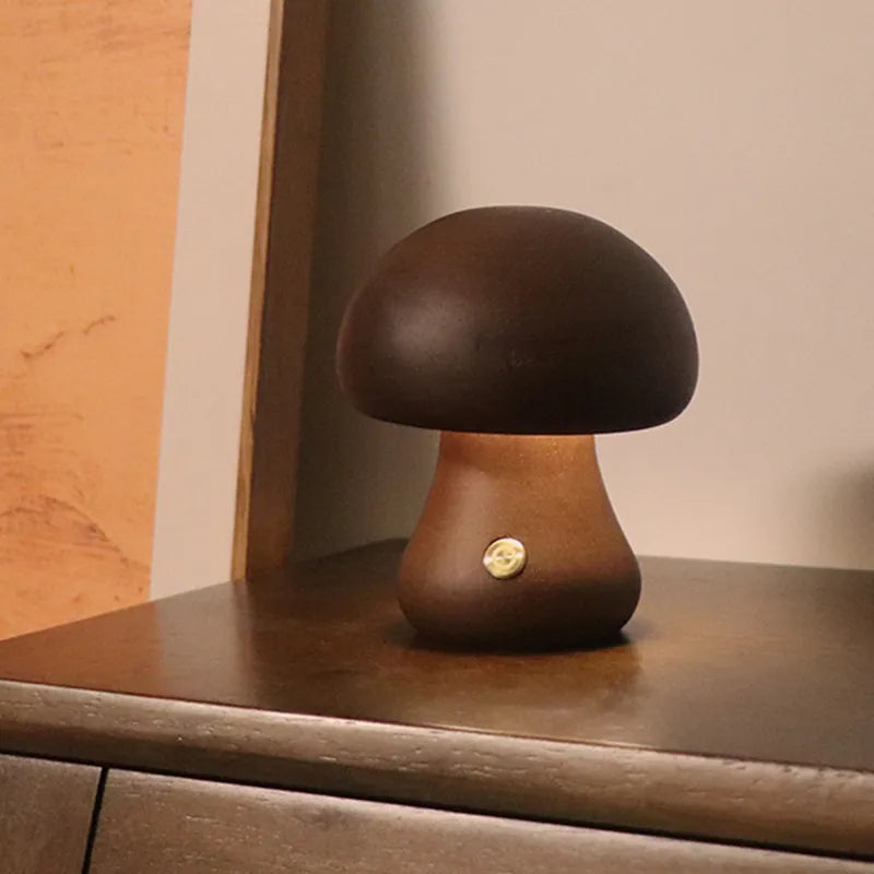Mushroom bedside table lamp noctivehome.uk