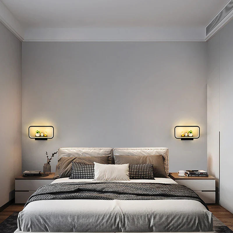 Touch wall bedside lamp with phone charger - Noctive Home