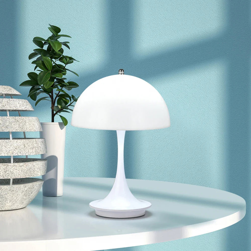 Mushroom-shaped bedside table lamp noctivehome.uk