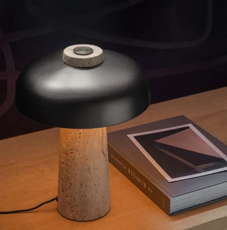Stone bedside table lamp - Noctive Home