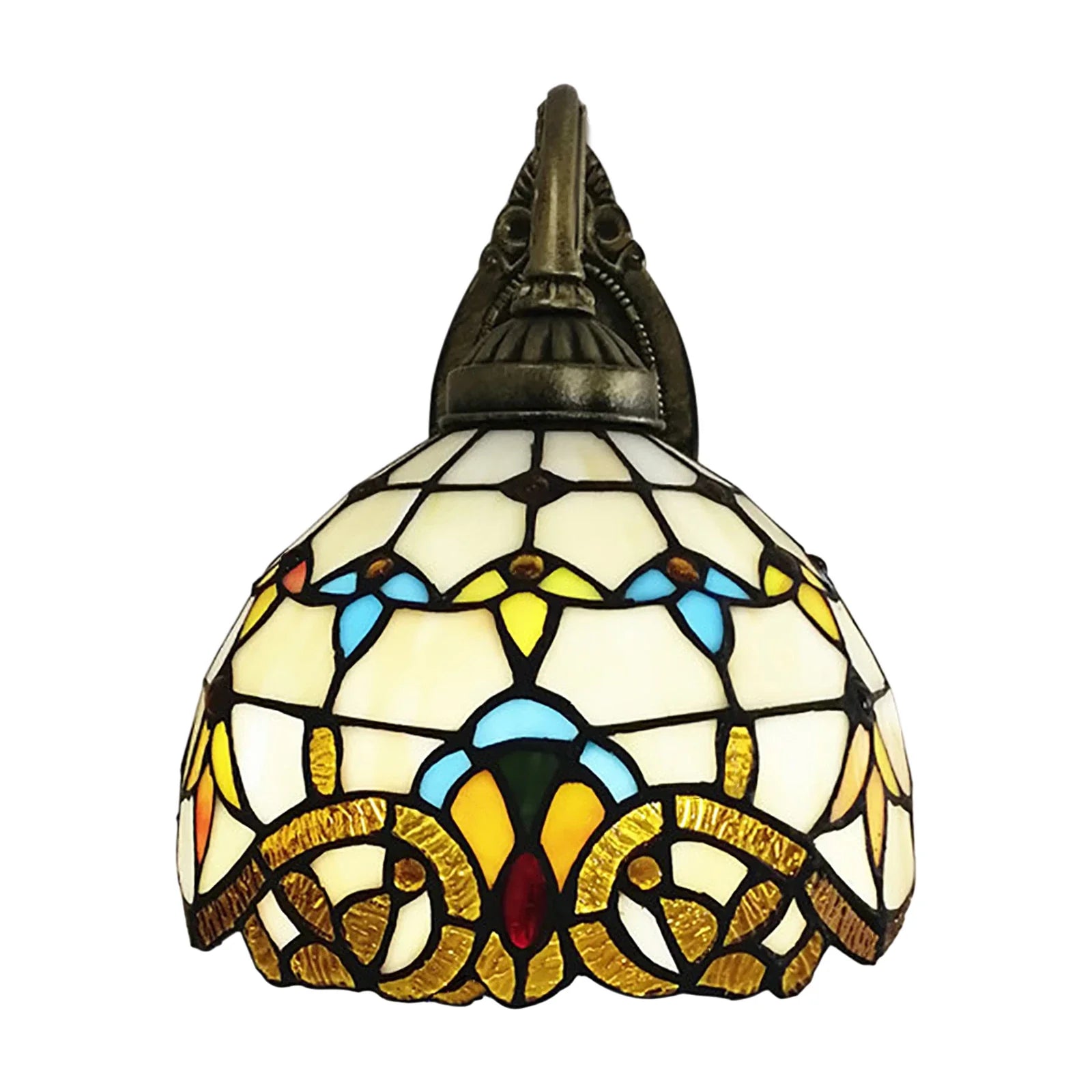 Stained glass wall bedside lamp - Noctive Home