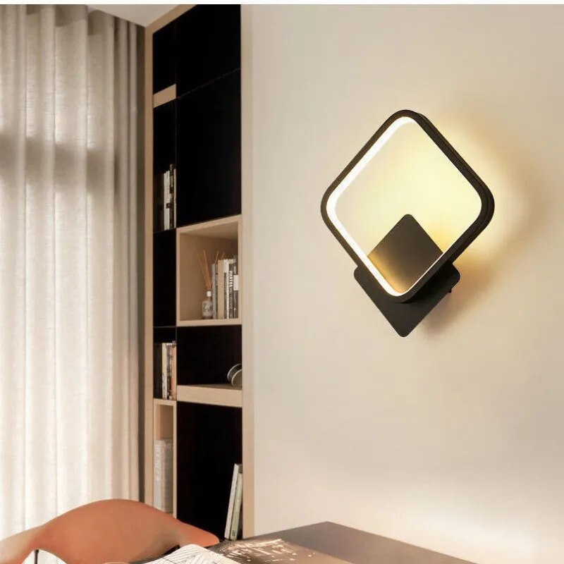 Minimal form wall bedside lamp noctivehome.uk