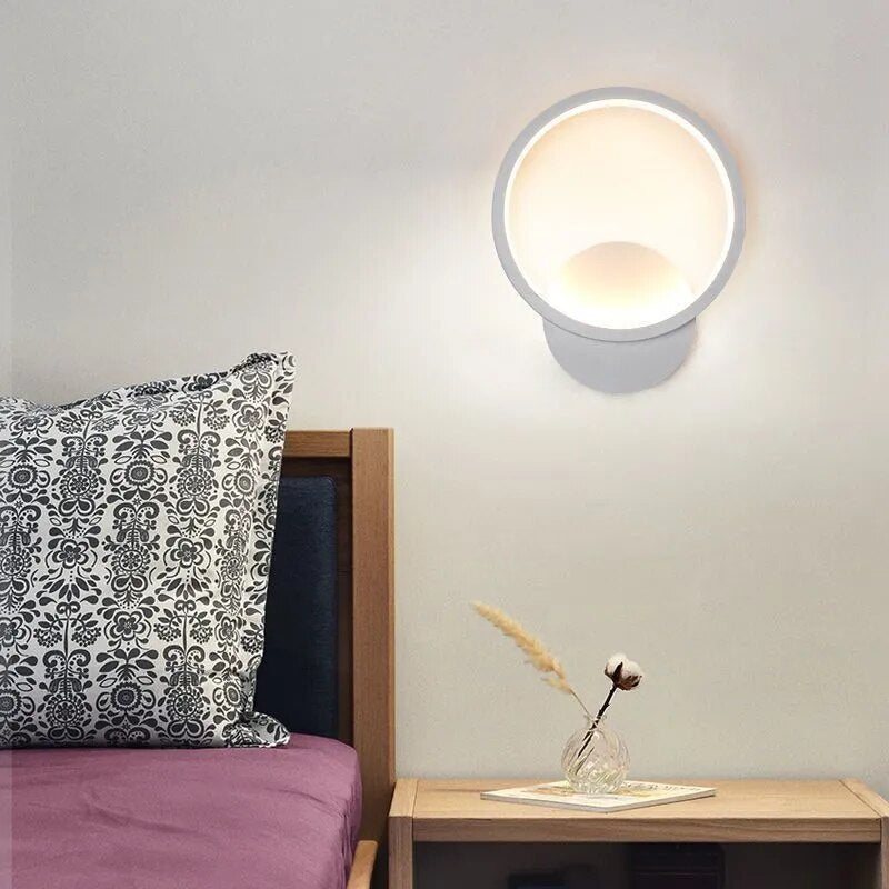 Minimal form wall bedside lamp noctivehome.uk