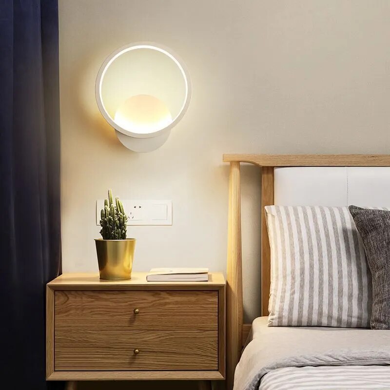 Minimal form wall bedside lamp noctivehome.uk