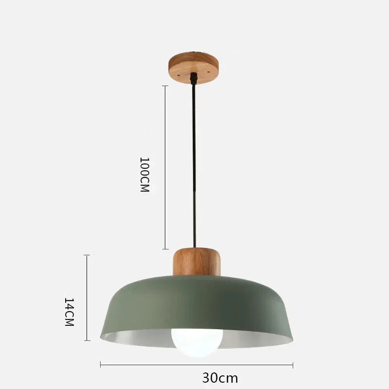 Colour accent pendant bedside lamp noctivehome.uk