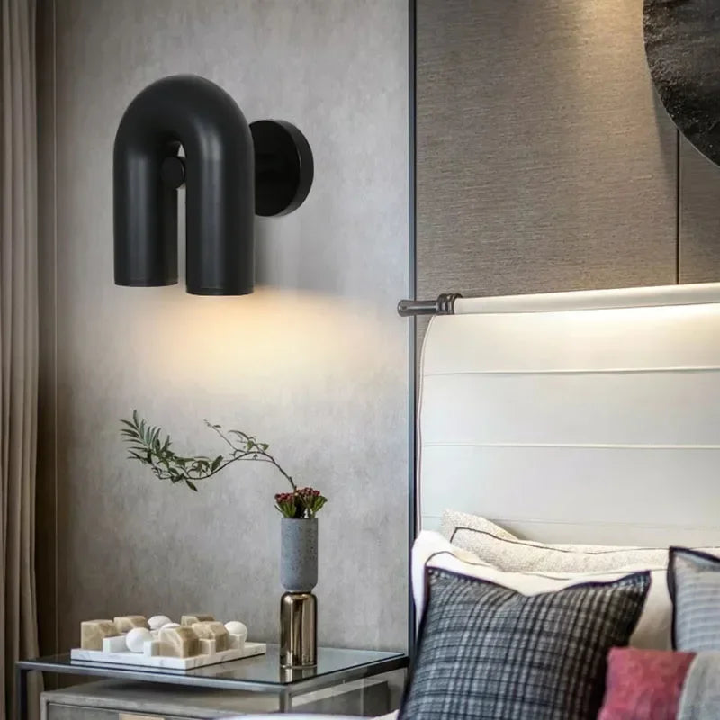U-shaped Nordic wall bedside lamp noctivehome.uk