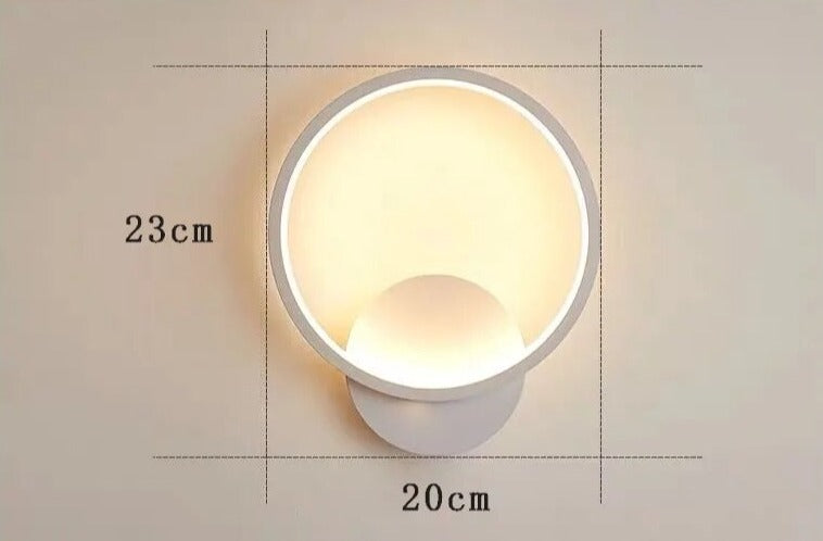 Minimal form wall bedside lamp noctivehome.uk