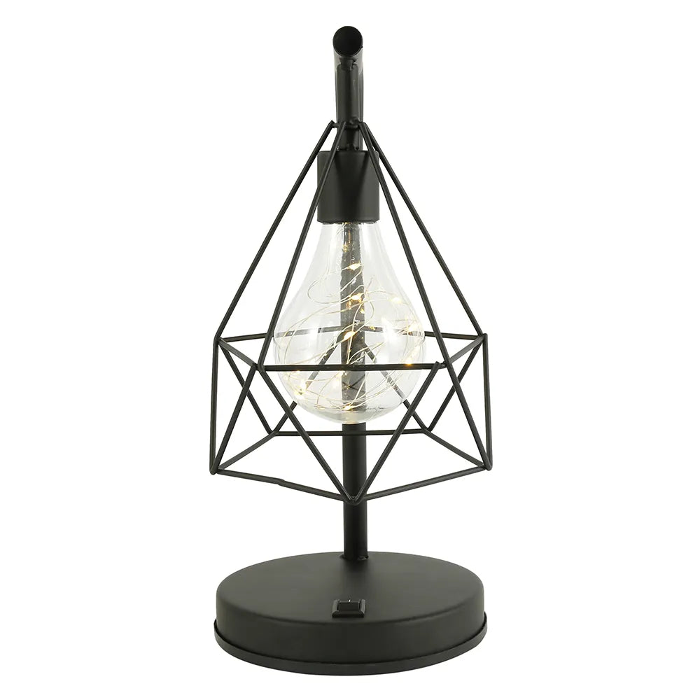 Geometric industrial bedside lamp - Noctive Home