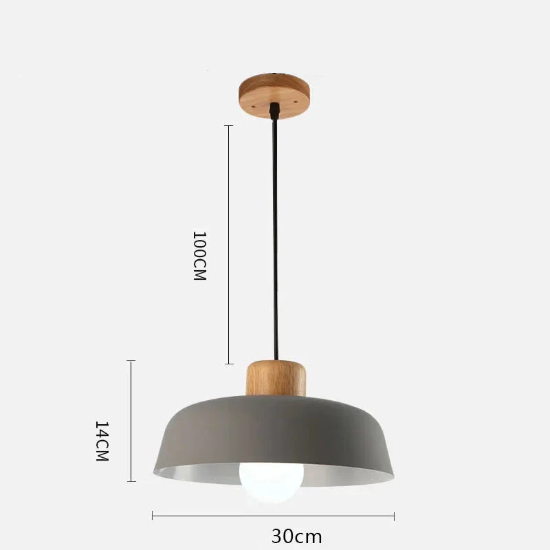 Colour accent pendant bedside lamp noctivehome.uk