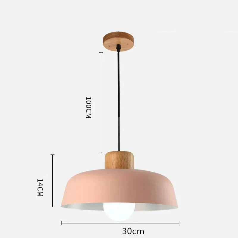 Colour accent pendant bedside lamp noctivehome.uk