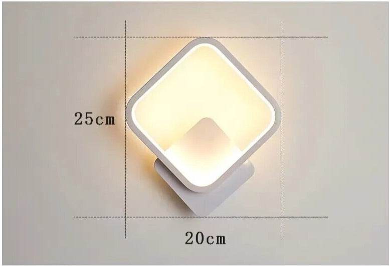 Minimal form wall bedside lamp noctivehome.uk